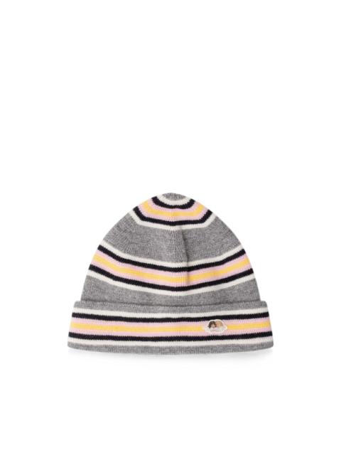 FIORUCCI angel-patch striped beanie hat