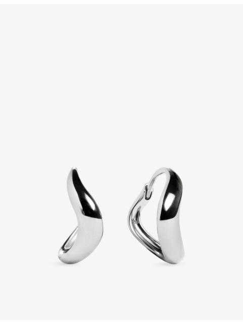MONICA VINADER Swirl Sterling-Silver Huggie Earrings