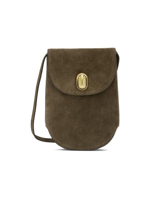 SAVETTE Brown Tondo Pouch Bag