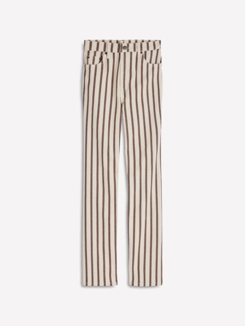 BODEN High Rise Straight Jeans-Brown Ecru Stripe