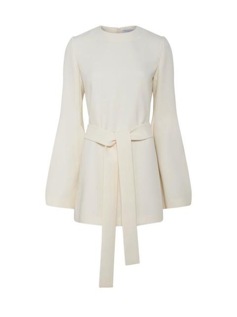 GABRIELA HEARST Shandon Tunic in Ivory Double Face Wool Crepe