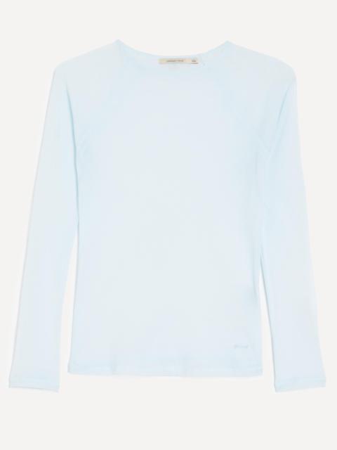 paloma wool Hiro Light Blue Sheer Knit Top