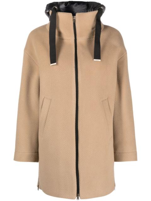 Herno zip-up hooded coat