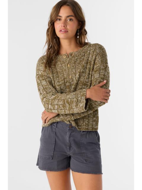 O'Neill Oceanfront Henley Long Sleeve Sweater