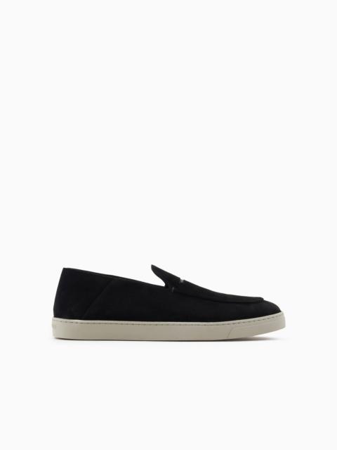 GIORGIO ARMANI Suede slip-ons