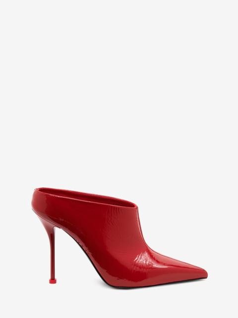 Alexander McQueen Women's Thorn Mule in Lust Red