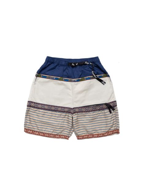 Kapital Patchwork ECO BAKA Shorts 2025 - Blue