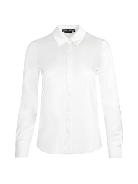 Alice + Olivia BRADY SILK BLOUSE