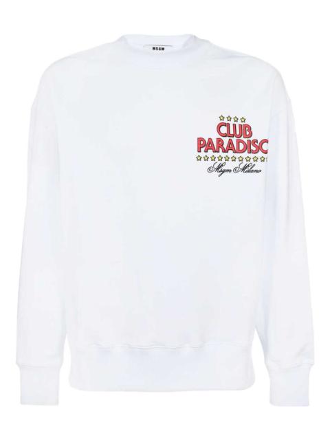 MSGM Club Paradiso cotton sweatshirt