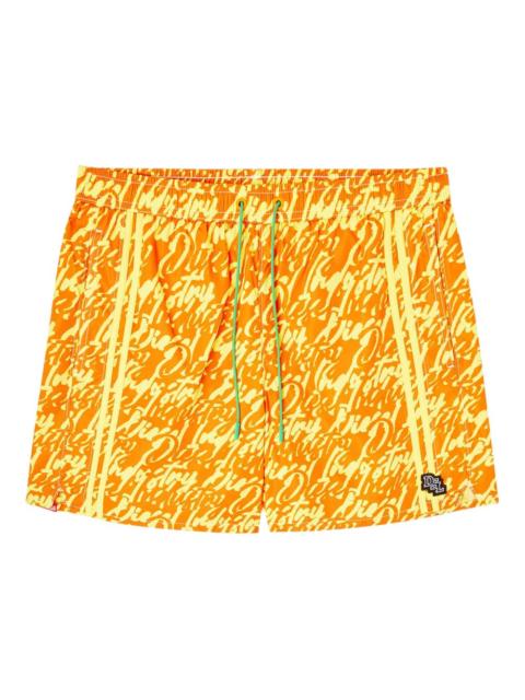 Diesel patterned swim shorts