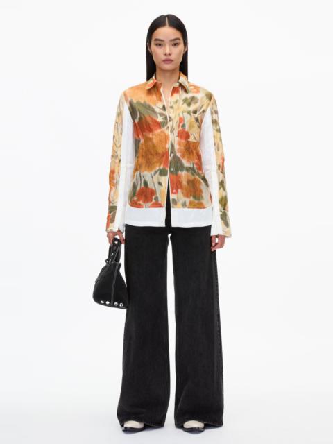 3.1 Phillip Lim Blurred Marigold PJ Shirt