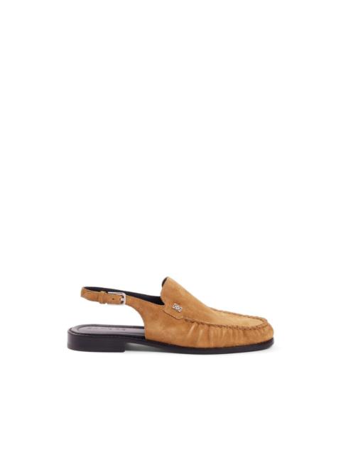 Sandro buckle suede loafers