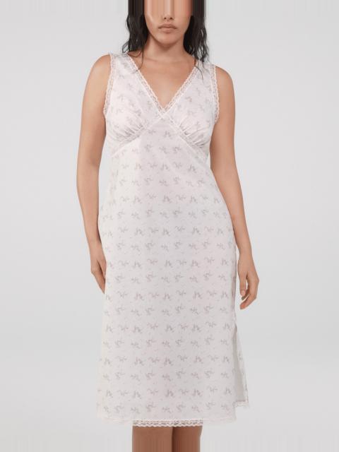 Cou Cou The Iris Slip: French Blossom Cotton Voile