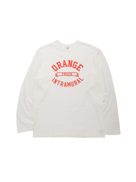 Warehouse & Co. Lot. 5906 Long Sleeve Crew Neck T-Shirt Orange Off White