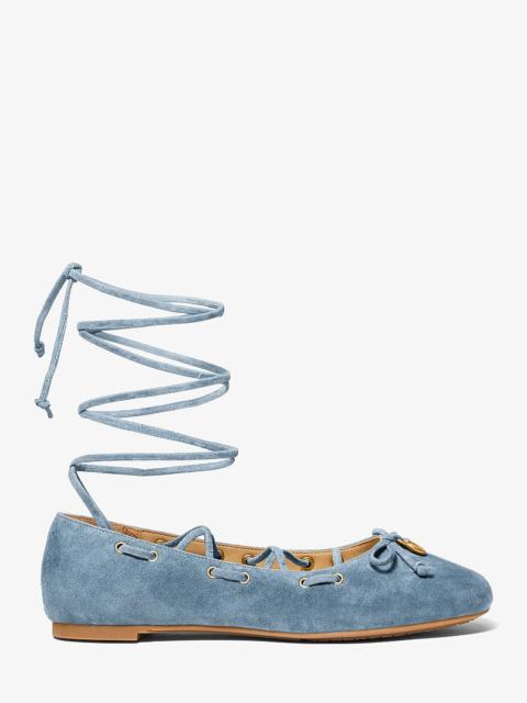 MICHAEL KORS Shae Flex Suede Ballet Flat