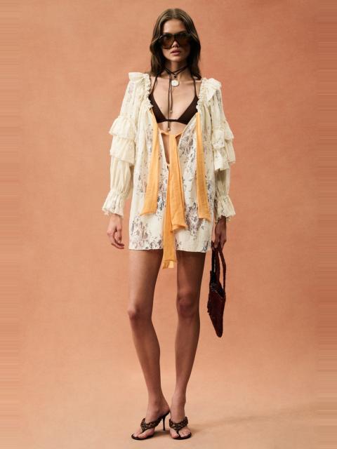 SIEDRÉS for FWRD Ruffle Lace Mini Dress