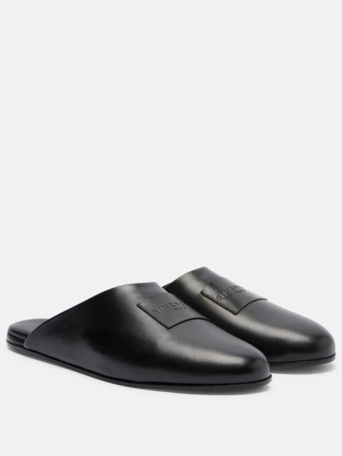 Givenchy Label leather mules