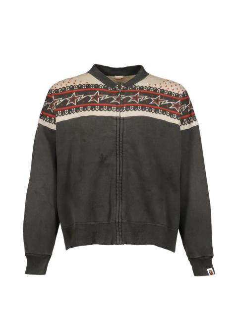 SAINT M×××××× zip patterned jacket