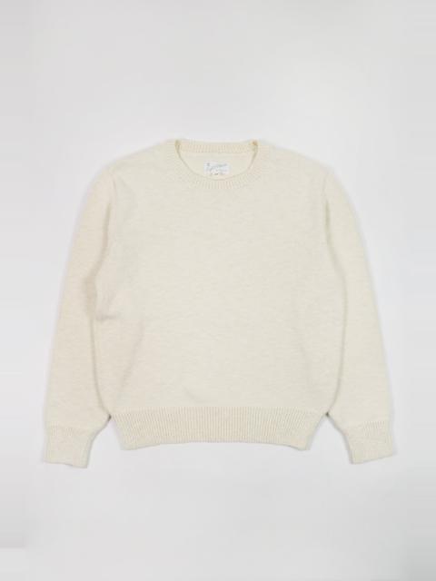 Cotton Crewneck Sweater - Ecru