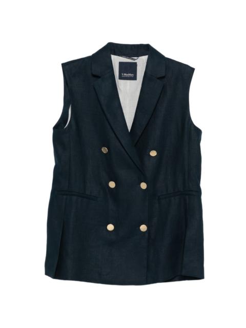 'S Max Mara double-breasted sleeveless jacket