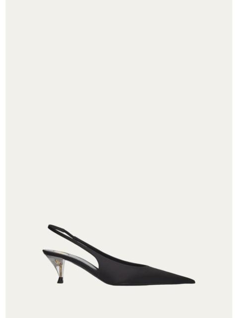 SAINT LAURENT 55mm Fanny Slingback Pumps