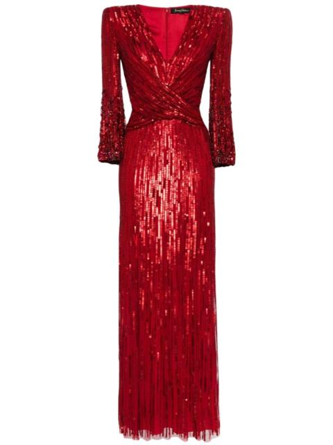 JENNY PACKHAM Cosmos sequin-embellishment gown