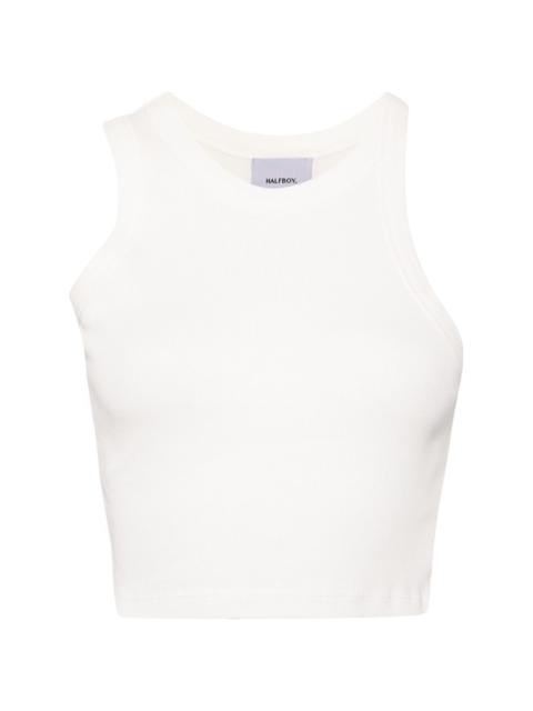 HALFBOY®️ logo-embroidered cotton top