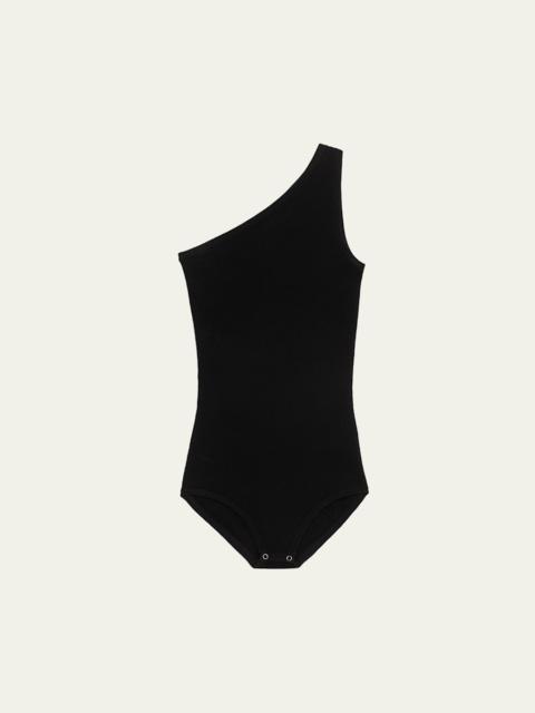 MICHAEL KORS One-Shoulder Knit Bodysuit