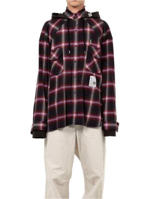 Maison MIHARAYASUHIRO Hoodie Combine Checkered Shirt