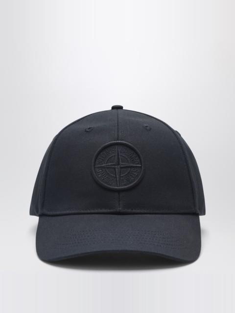 Stone Island Navy blue baseball cap with logo