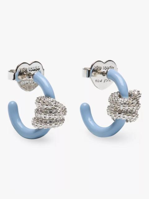kate spade Ropes & Knots Pave Huggies