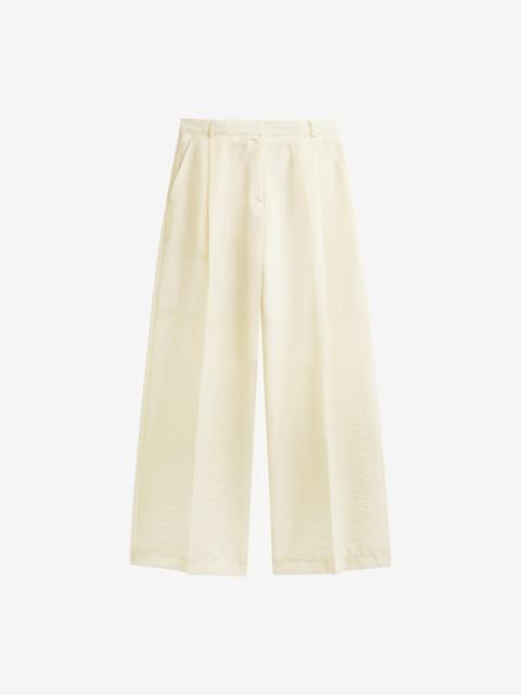 The Frankie Shop Alvito Sheer Organza Pants - Pale Yellow