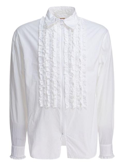 Kapital ruffled zip-front shirt
