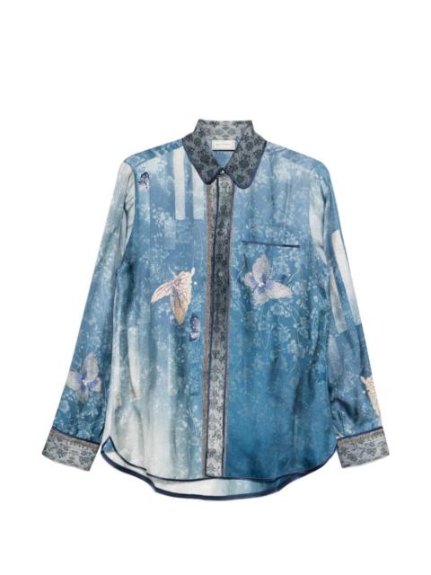 Aloe butterfly floral shirt