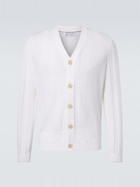Brunello Cucinelli Cotton and linen cardigan