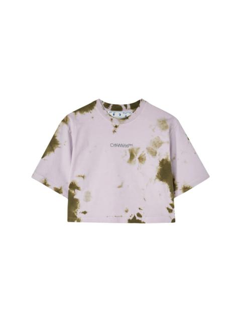 Off-White tie-dye cropped top