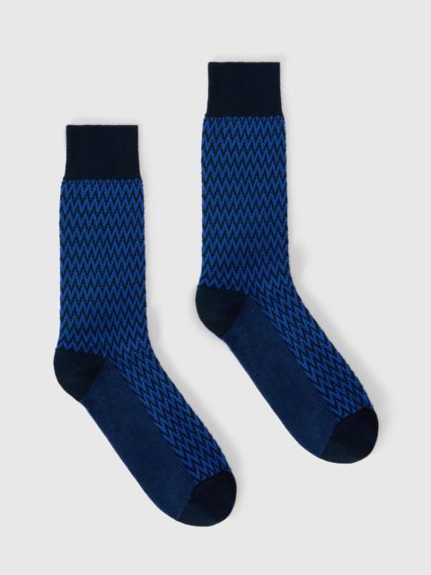 Missoni Mid-length cotton-blend socks with zigzag pattern