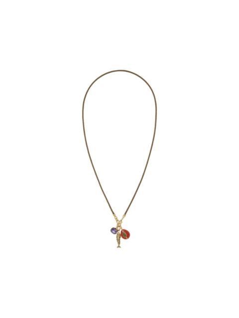 ROXANNE ASSOULIN Cubic triple charm necklace