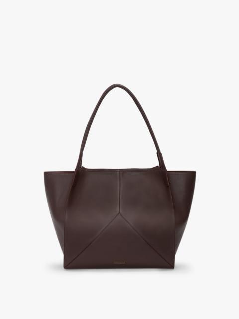Victoria Beckham Victoria Tote Bag Large In Burgundy Leather