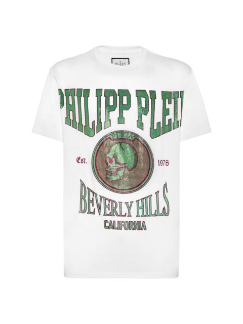 PHILIPP PLEIN crystal-embellished cotton T-shirt
