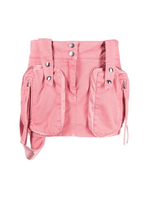 Blumarine patch-pockets cotton miniskirt