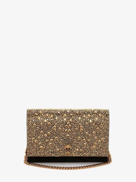 Alexander McQueen Small Skull Bag in Gold