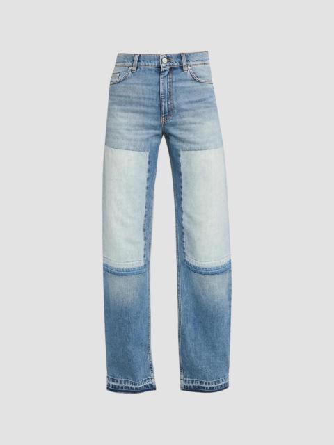Stella McCartney Women's Patchwork Straight Jeans - Two Tone Denim