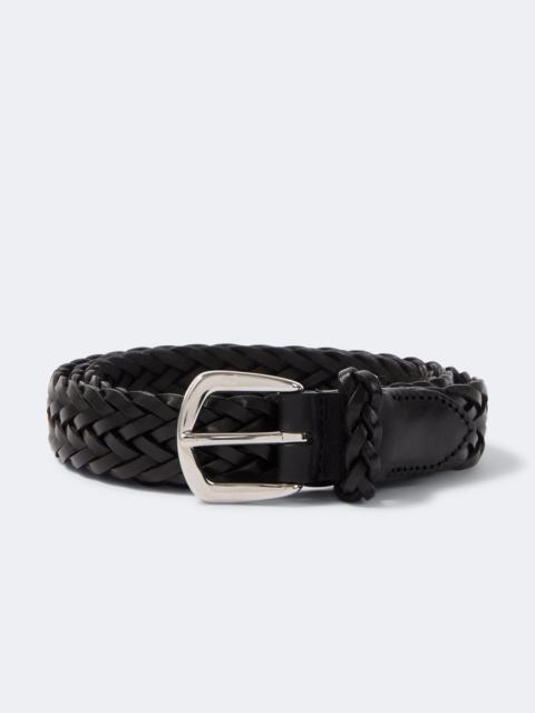 LARDINI Braided leather belt
