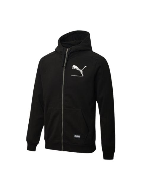 PUMA PUMA Athletics Hooded Sports Jacket Black 586542-51