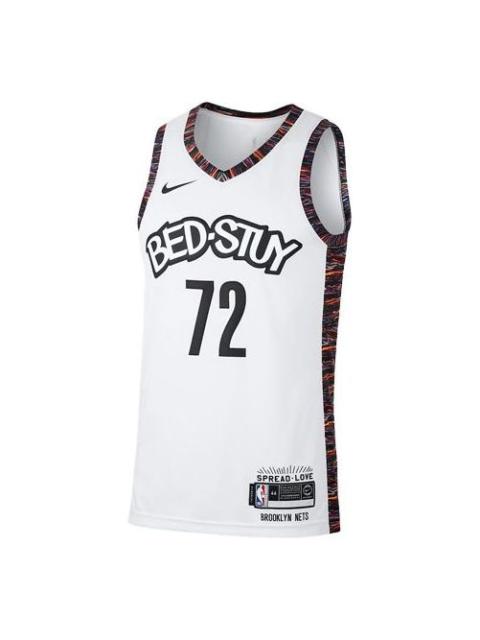 Nike Nike NBA Casual Sports Basketball Jersey SW Fan Edition Jeresy Biggie Nets City Edition Brooklyn Net