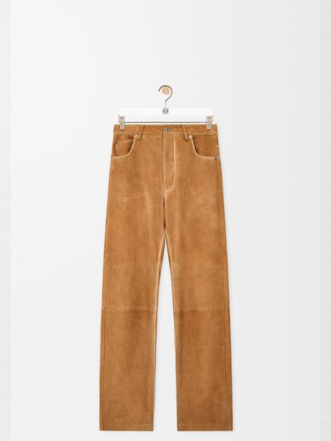 Loewe Trousers in suede goatskin