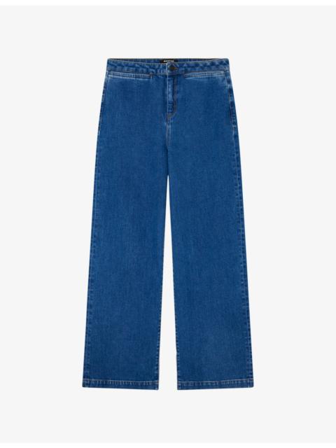WHISTLES Straight-Fit High-Rise Stretch-Denim Jeans