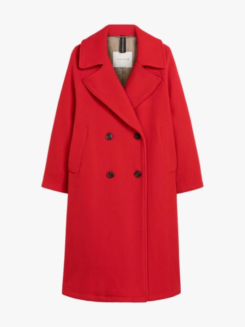 Mackintosh ROBINA RED VIRGIN WOOL BLEND DOUBLE BREASTED COAT