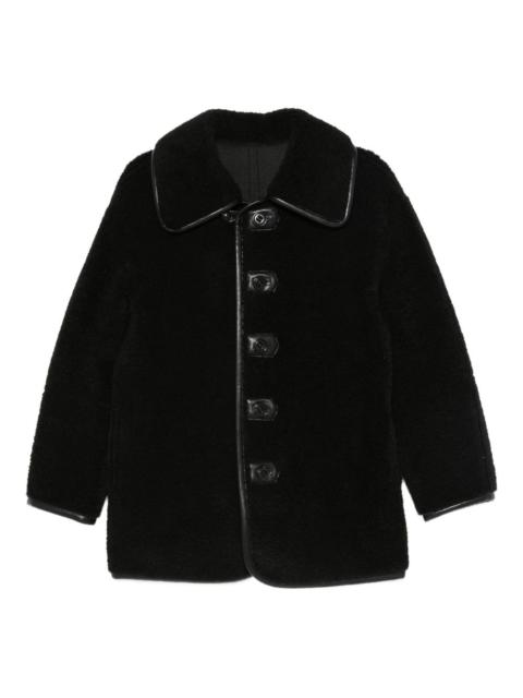 LOW CLASSIC button-fastening teddy jacket
